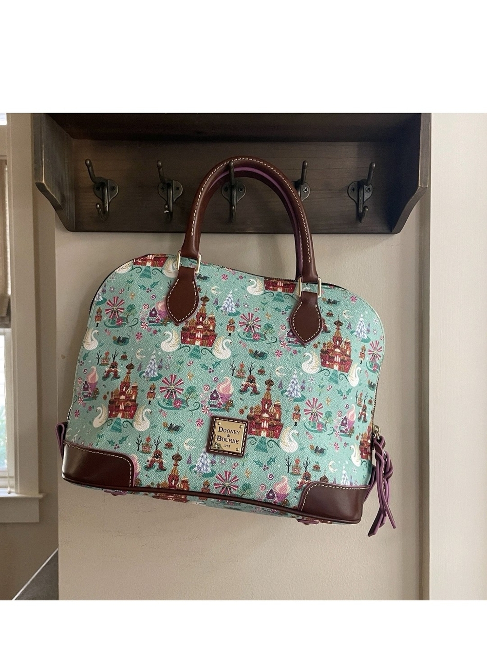 Dooney & Bourke Mint NUTCRACKER Dome Satchel - Picture 15 of 16